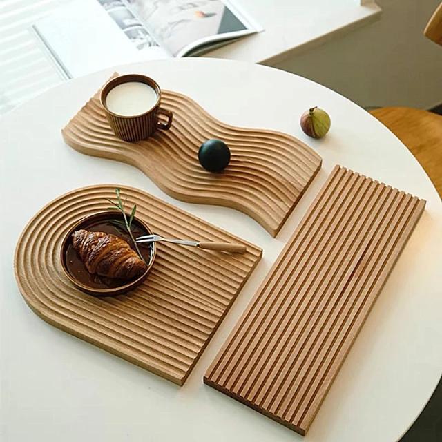 Nordic curve wooden board