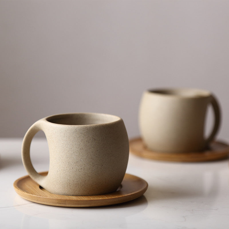 Nordic style coffee cup and saucer