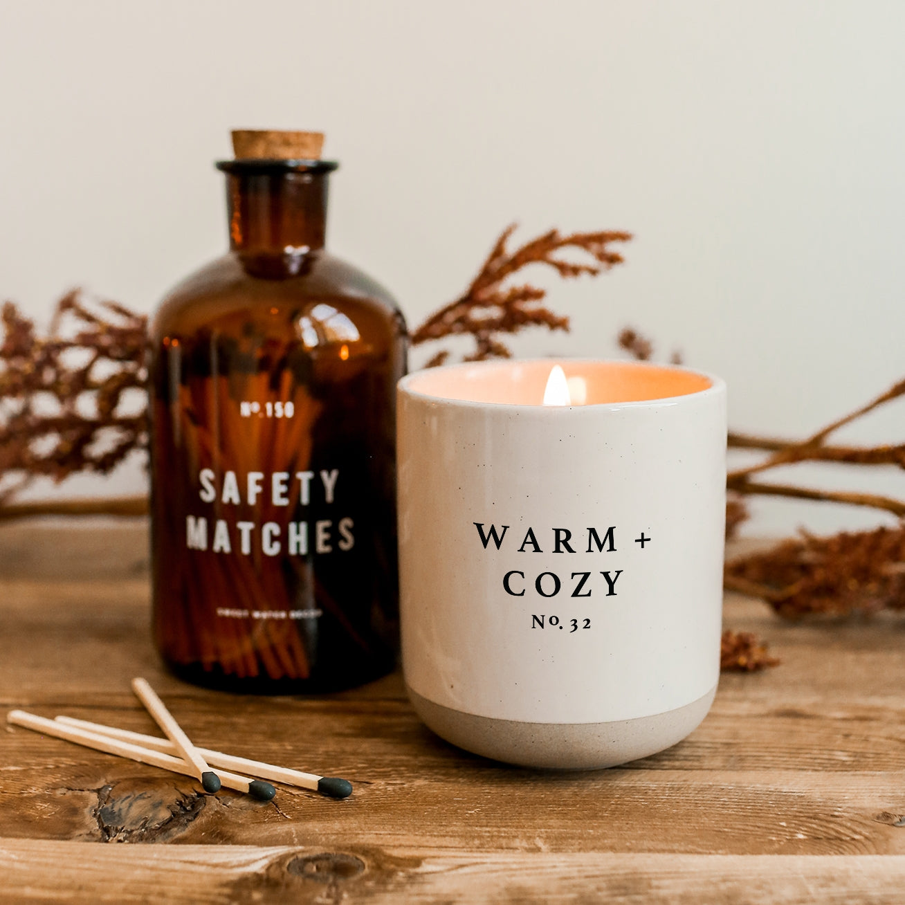 Warm and Cozy hand poured soy scented candle